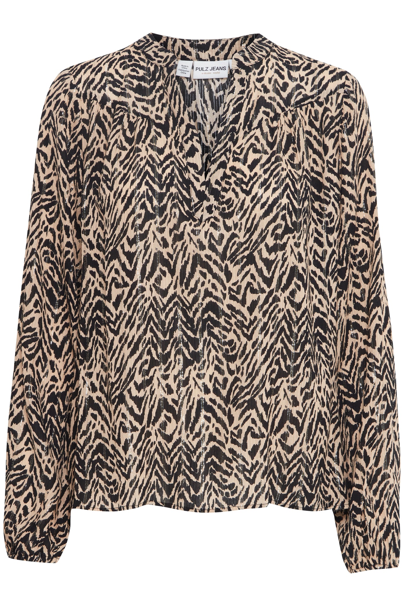 Pulz Animal Print Lulla Blouse