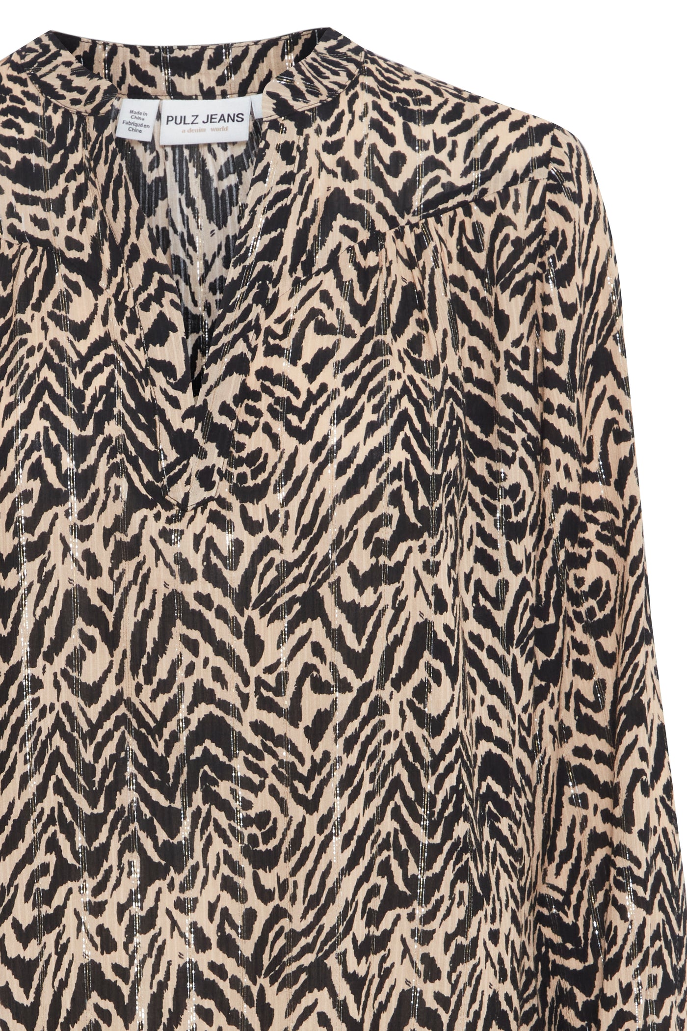 Pulz Animal Print Lulla Blouse