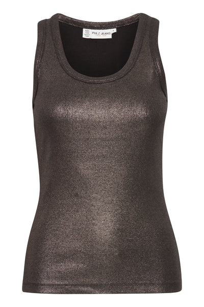 Pulz Black Foil Ashley Tanktop