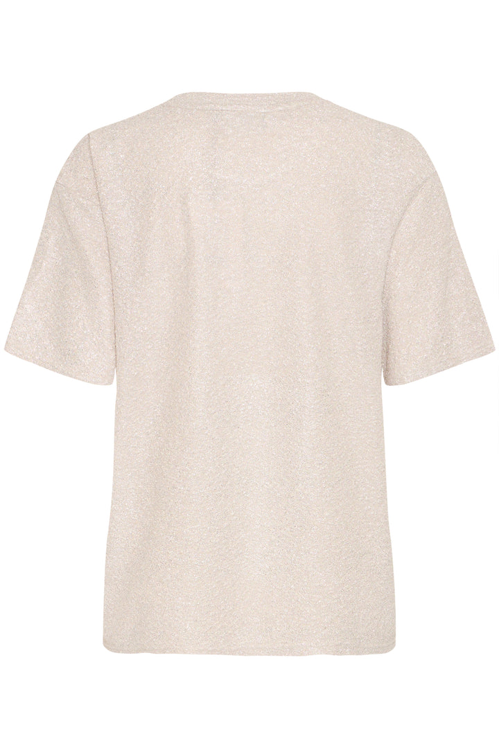 Pulz Metallic Silver Glitter T-Shirt