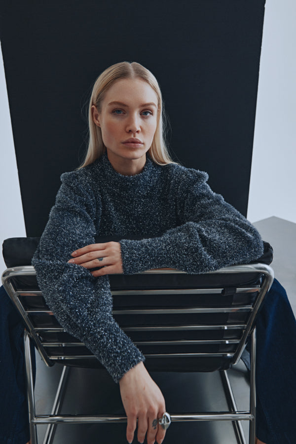 Pulz Sparkly Fluffy Blair Jumper