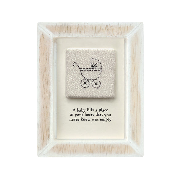 'Baby Fills A Place' Pushchair Wooden Sign