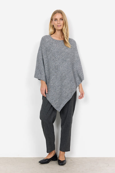 SC Grey Lurex Viana Poncho