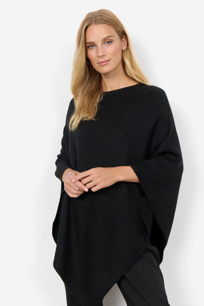 SC Black Lurex Viana Poncho