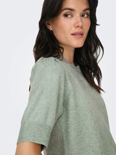 ONLY Sage Green S/S Rica Knit