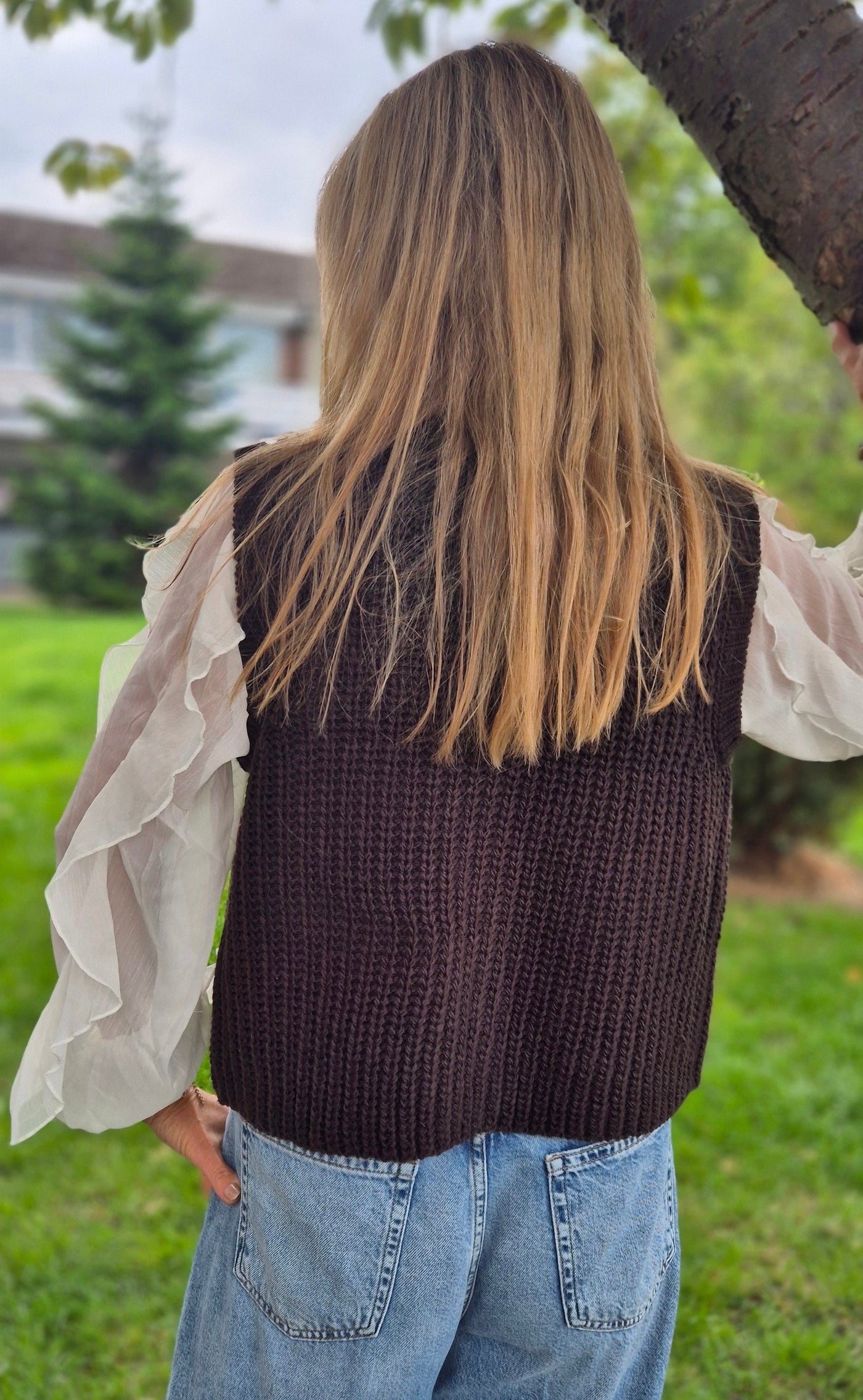 JDY Chocolate Mabel Waistcoat