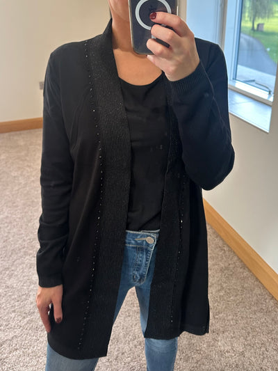 Black Sparkle Cardigan