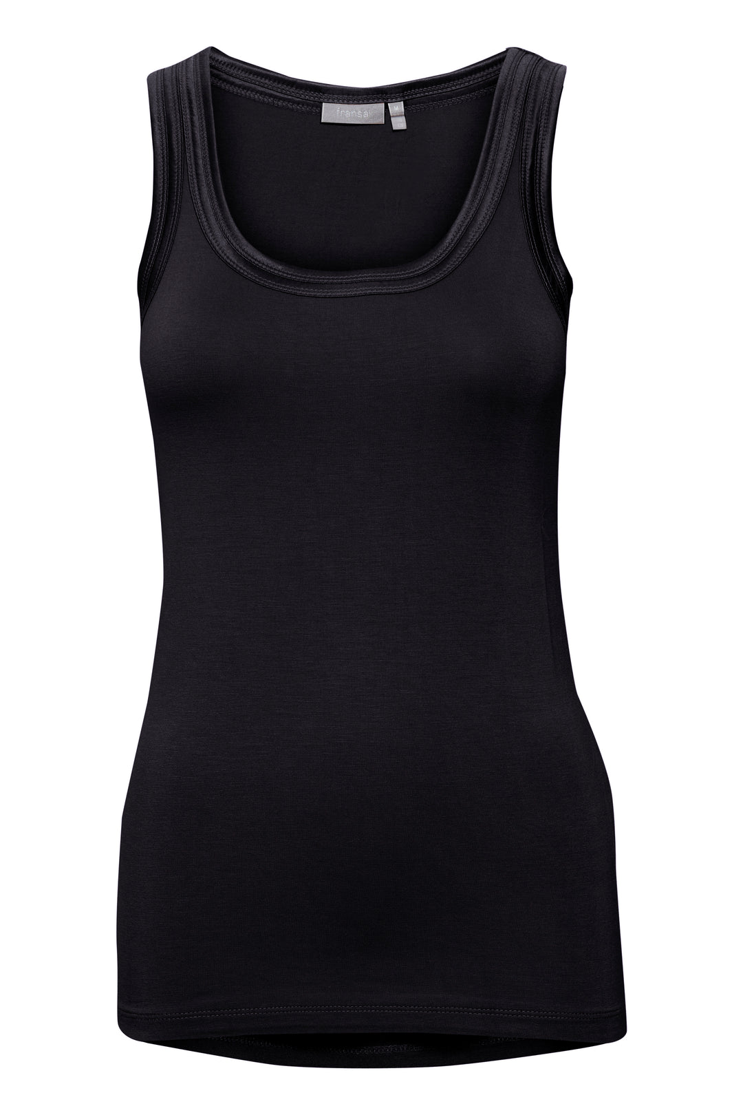 Fransa Black Zulu Vest Top