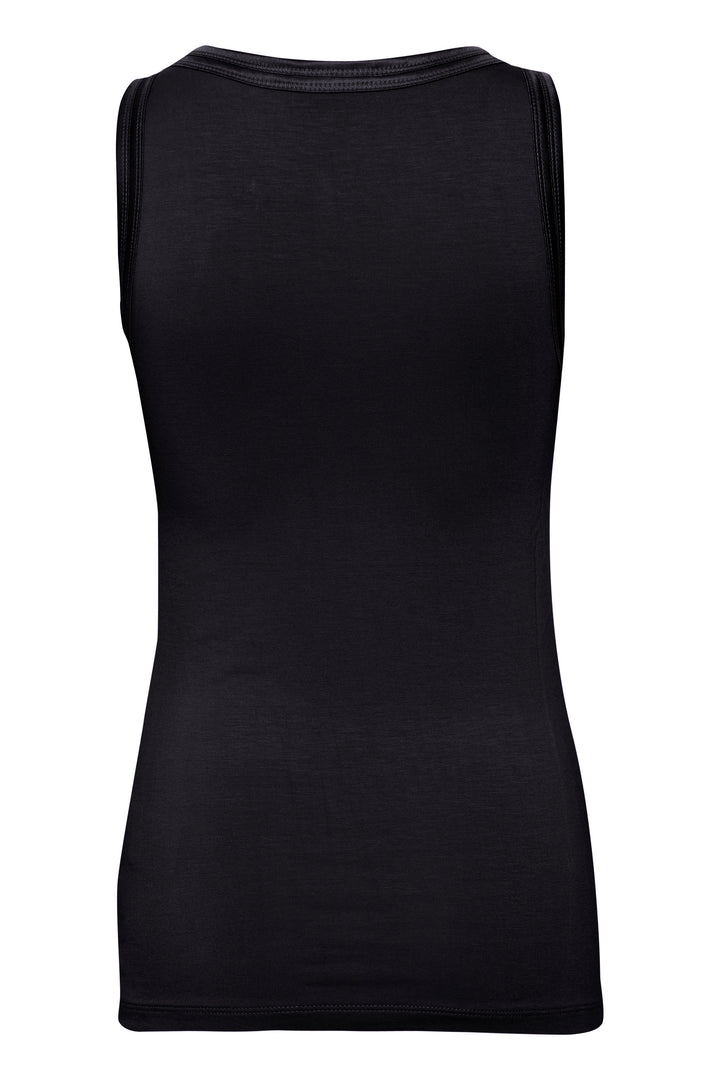Fransa Black Zulu Vest Top