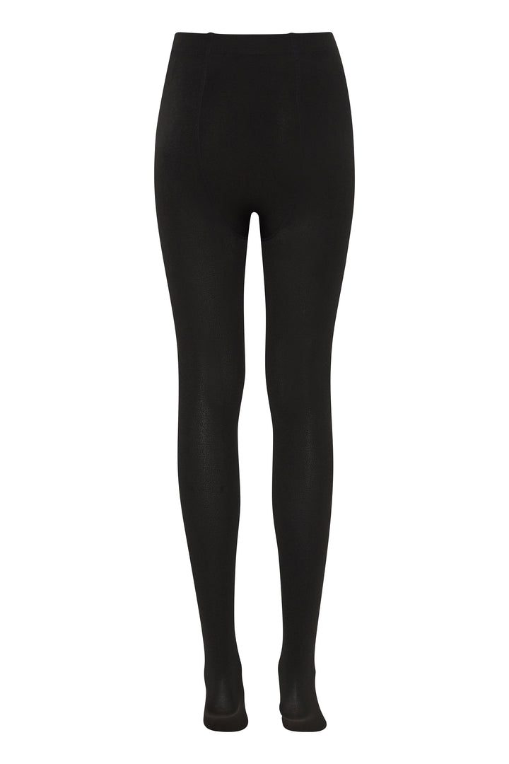 Fransa Black Winter Stockings