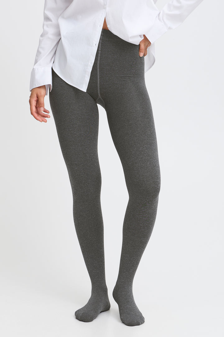Fransa Grey Marl Winter Stockings