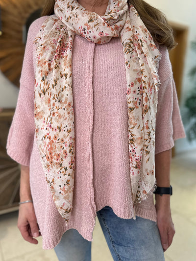 Dusky Pink Seam Front Knit