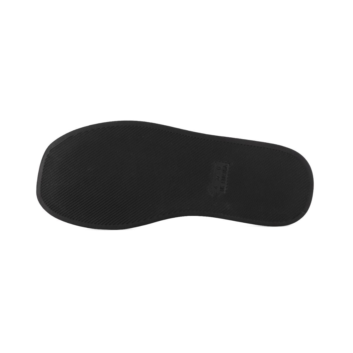 Black Padded Flip Flops