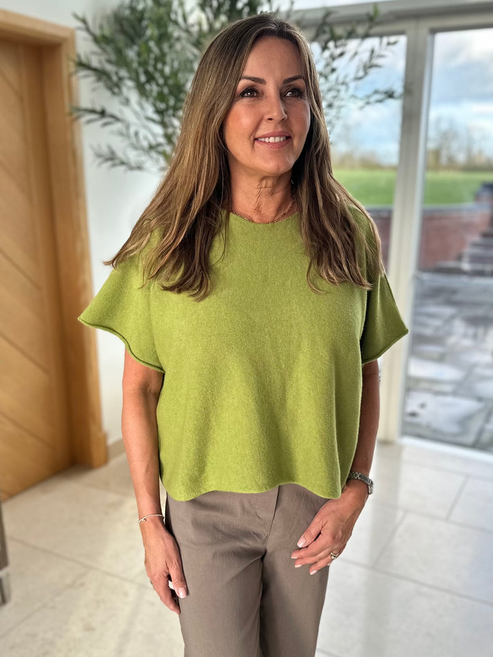 Green Short Sleeved Jumper