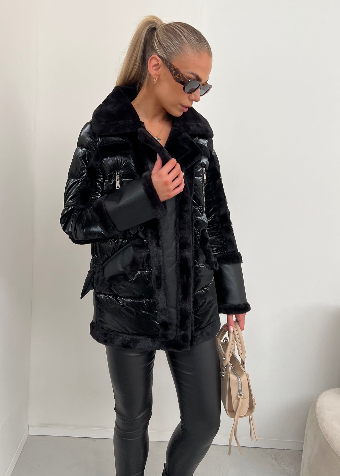 Black Amelie Coat