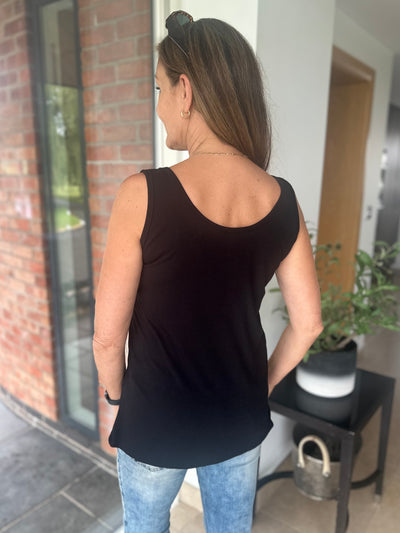 Black Basic Vest Top