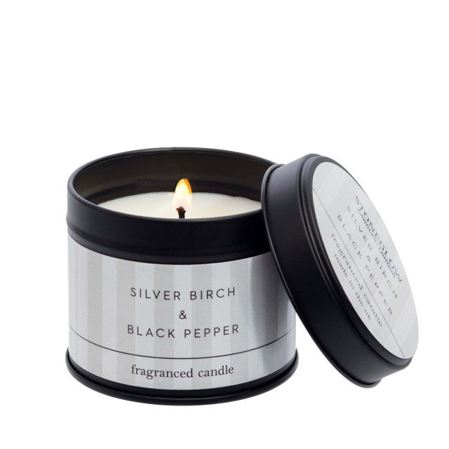 Silver Birch & Black Pepper Candle Tin