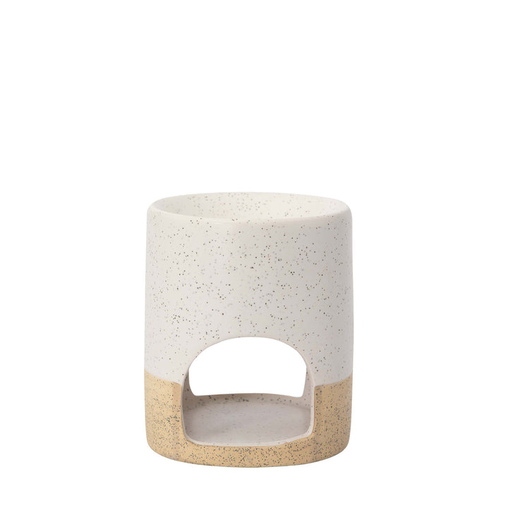 Beige & White Ceramic Wax Melter