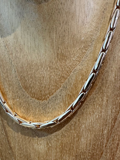 Gold Smooth Chain Short Necklace