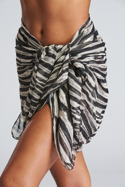 Zebra Chiffon Sarong