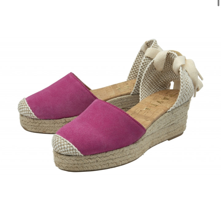 Pink Athea Espadrille Wedges