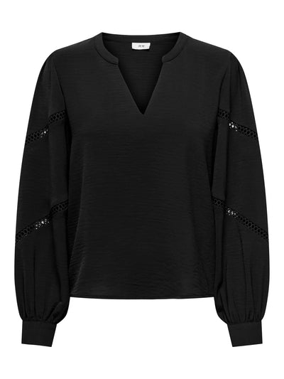 JDY Black Cut Out Sleeve Blouse