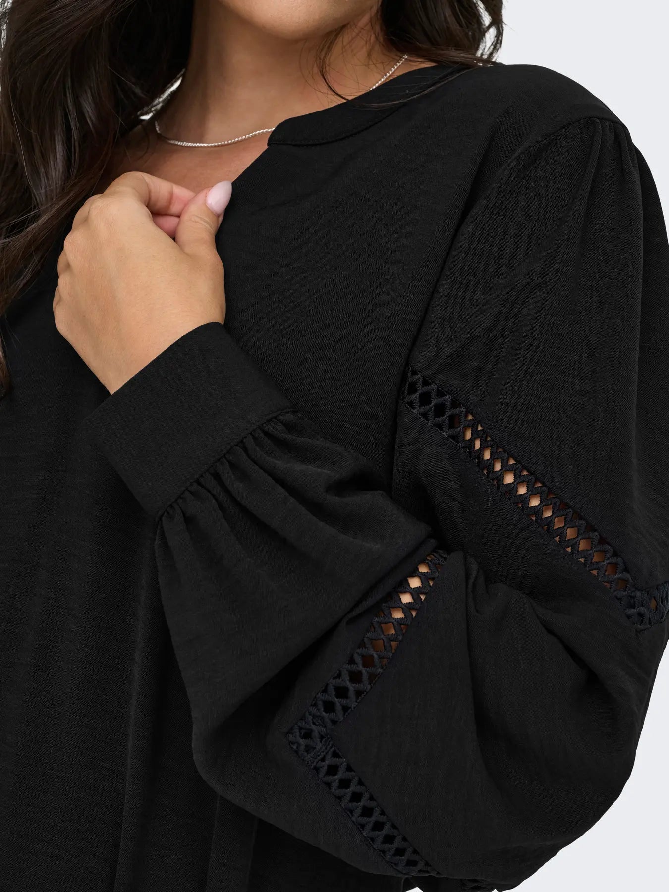 JDY Black Cut Out Sleeve Blouse