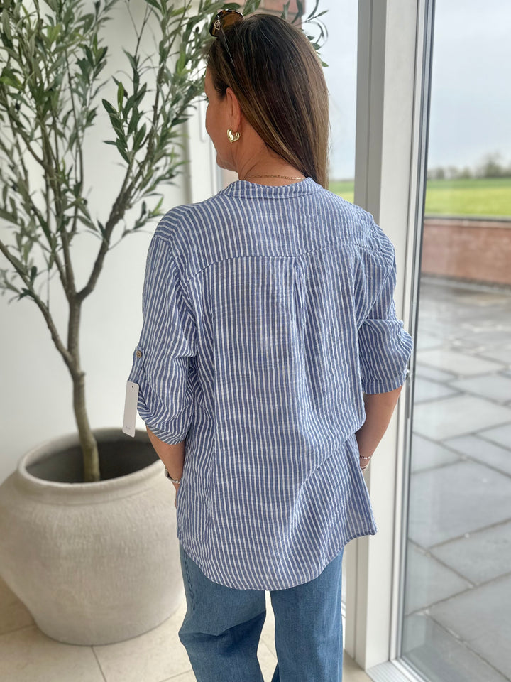 Blue Harper Stripe Blouse