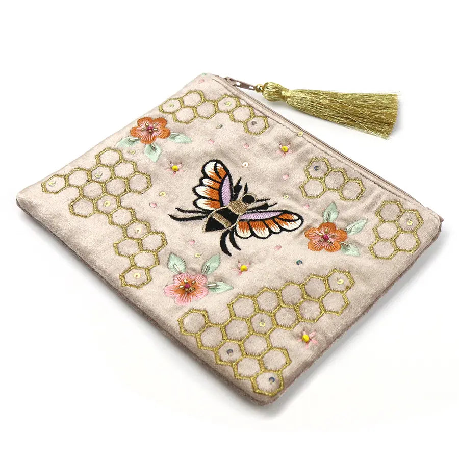 Golden Bee Pouch