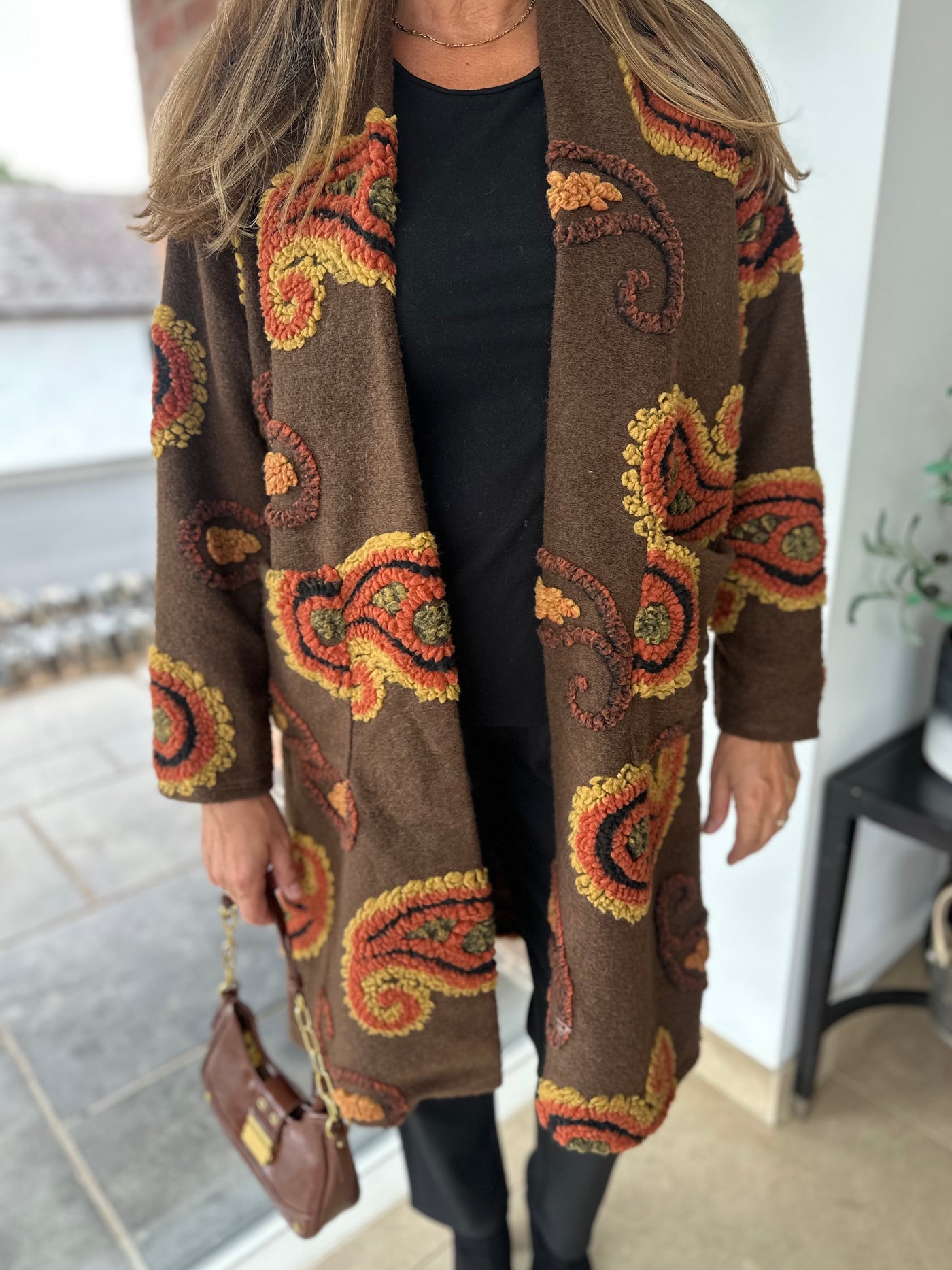Brown Paisley Coat