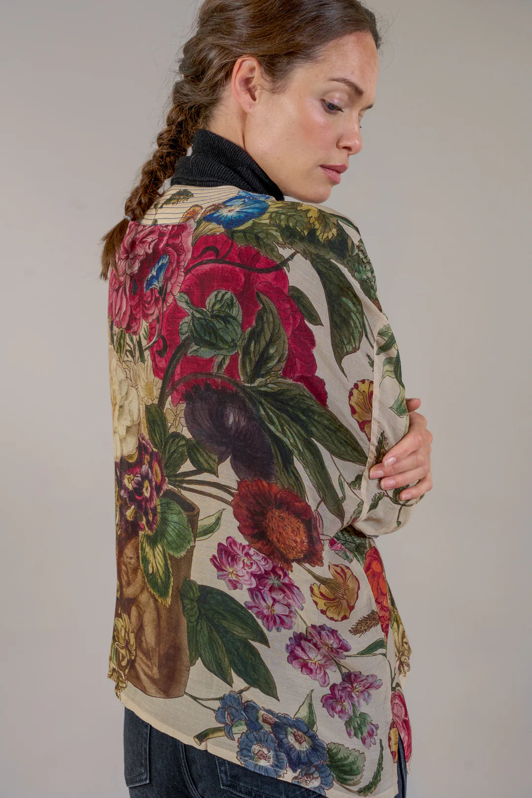 Stone Primula Kimono