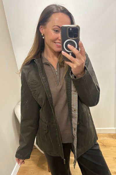 ONLY Khaki Barn Jacket
