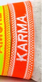 Woven Slogan Bracelet