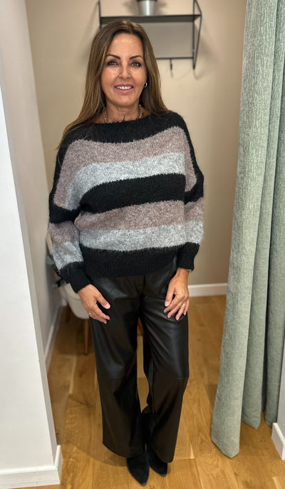 Black Stripe Jumper