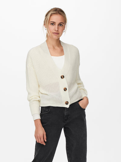 ONLY Cream Knit Cardigan