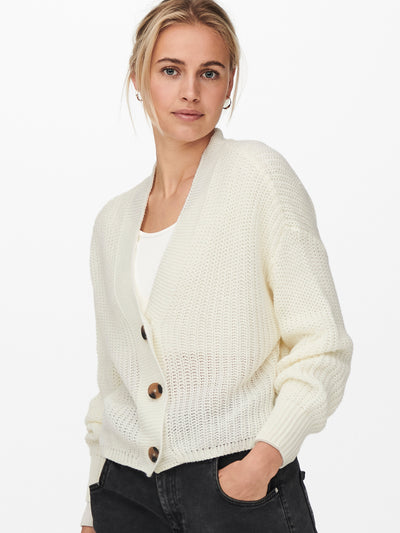 ONLY Cream Knit Cardigan