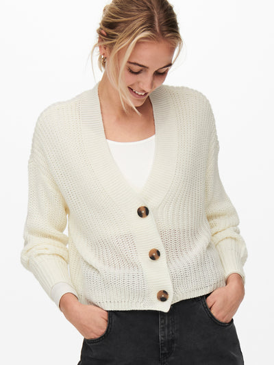 ONLY Cream Knit Cardigan