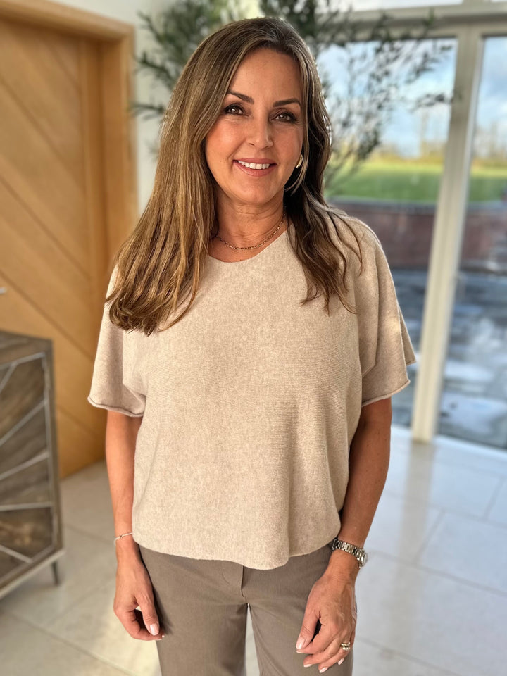 Stone Short Sleeved Jumper