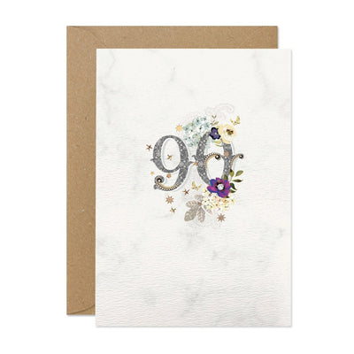 90 Age Number Card
