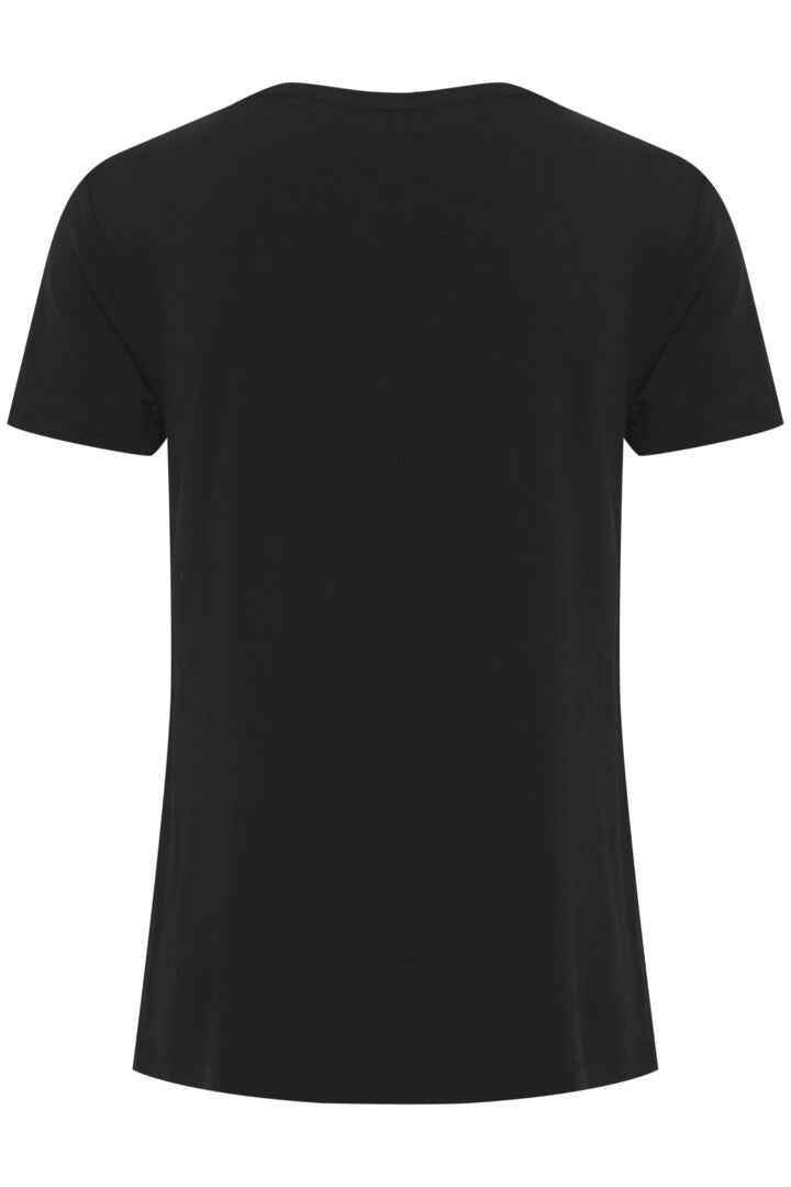 Byoung Black Rexima V Neck Top