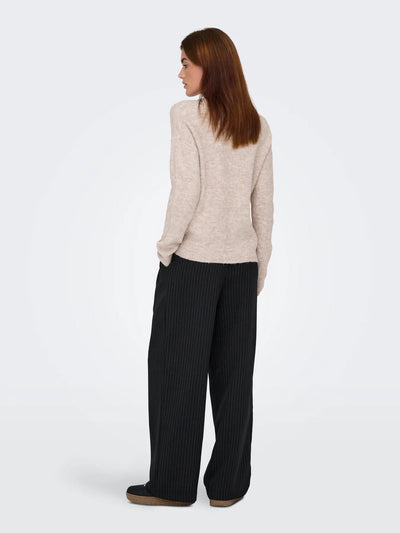 ONLY Stone Camilla V Neck Jumper