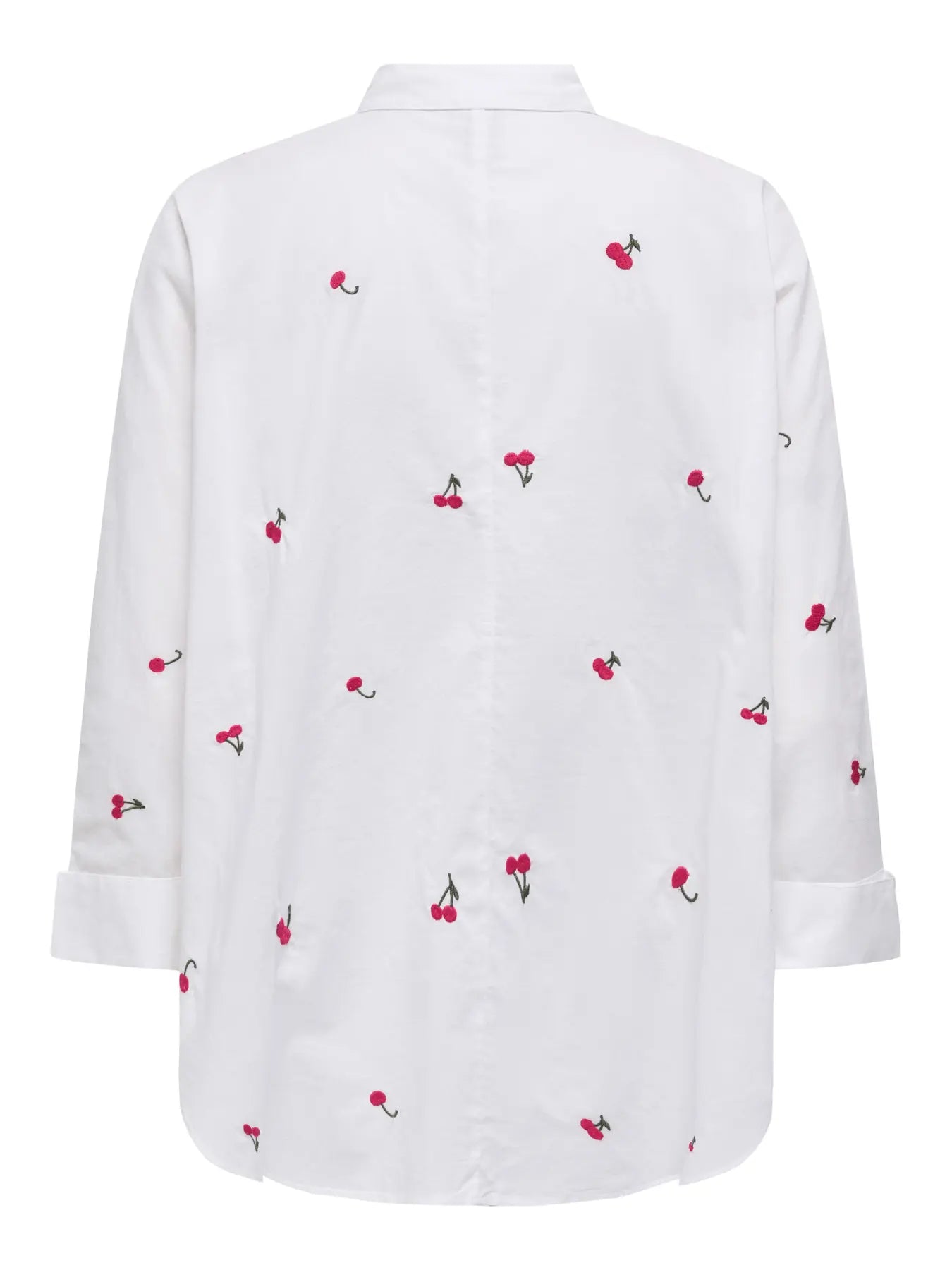 ONLY White & Red Cherries Shirt