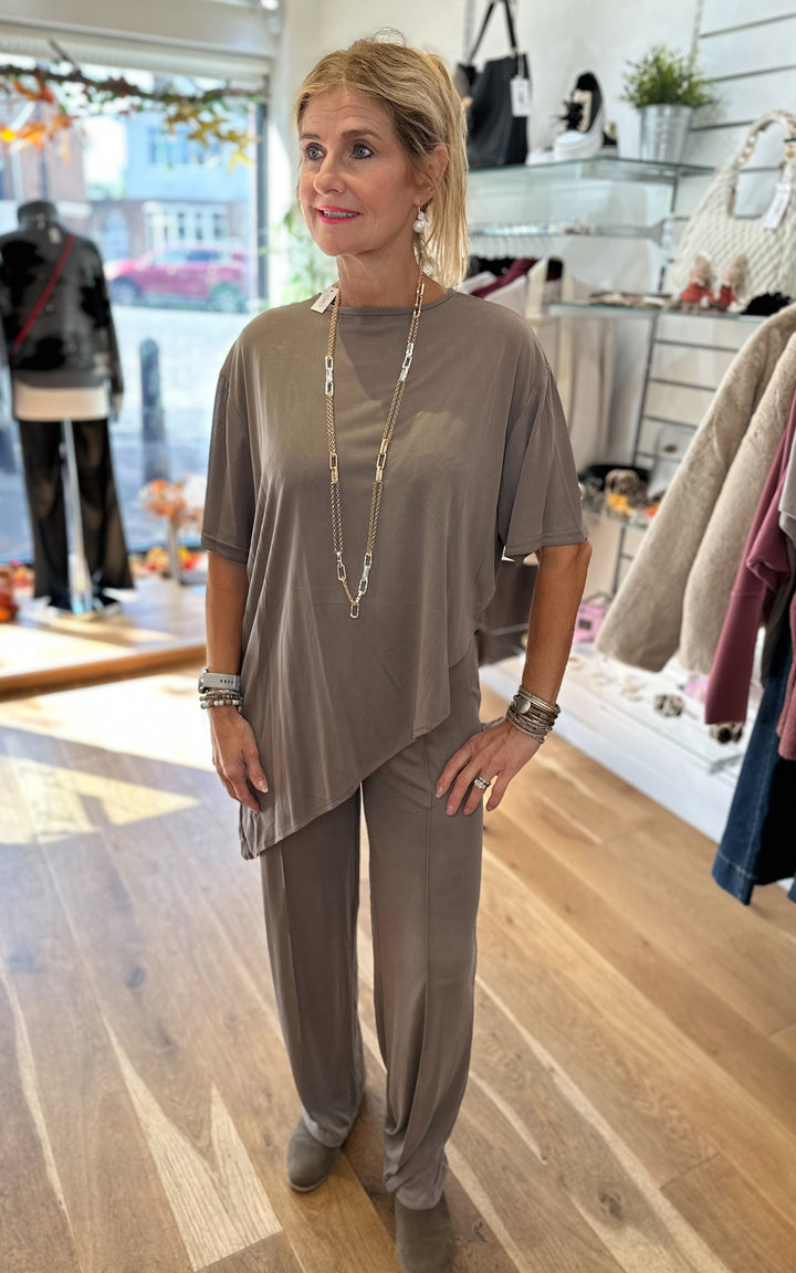 Taupe Asymmetric Lounge Set