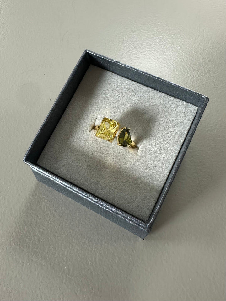 Gold Plated Peridot Ring