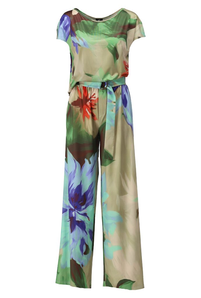 K Design Green Floral Jumpsuit