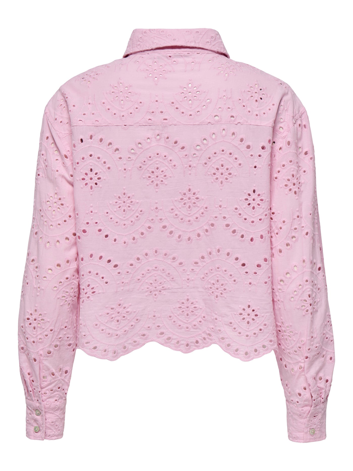 ONLY Pink Broderie Shirt