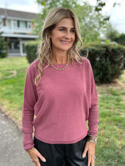 Byoung Dusky Rose Morla Batwing Pullover