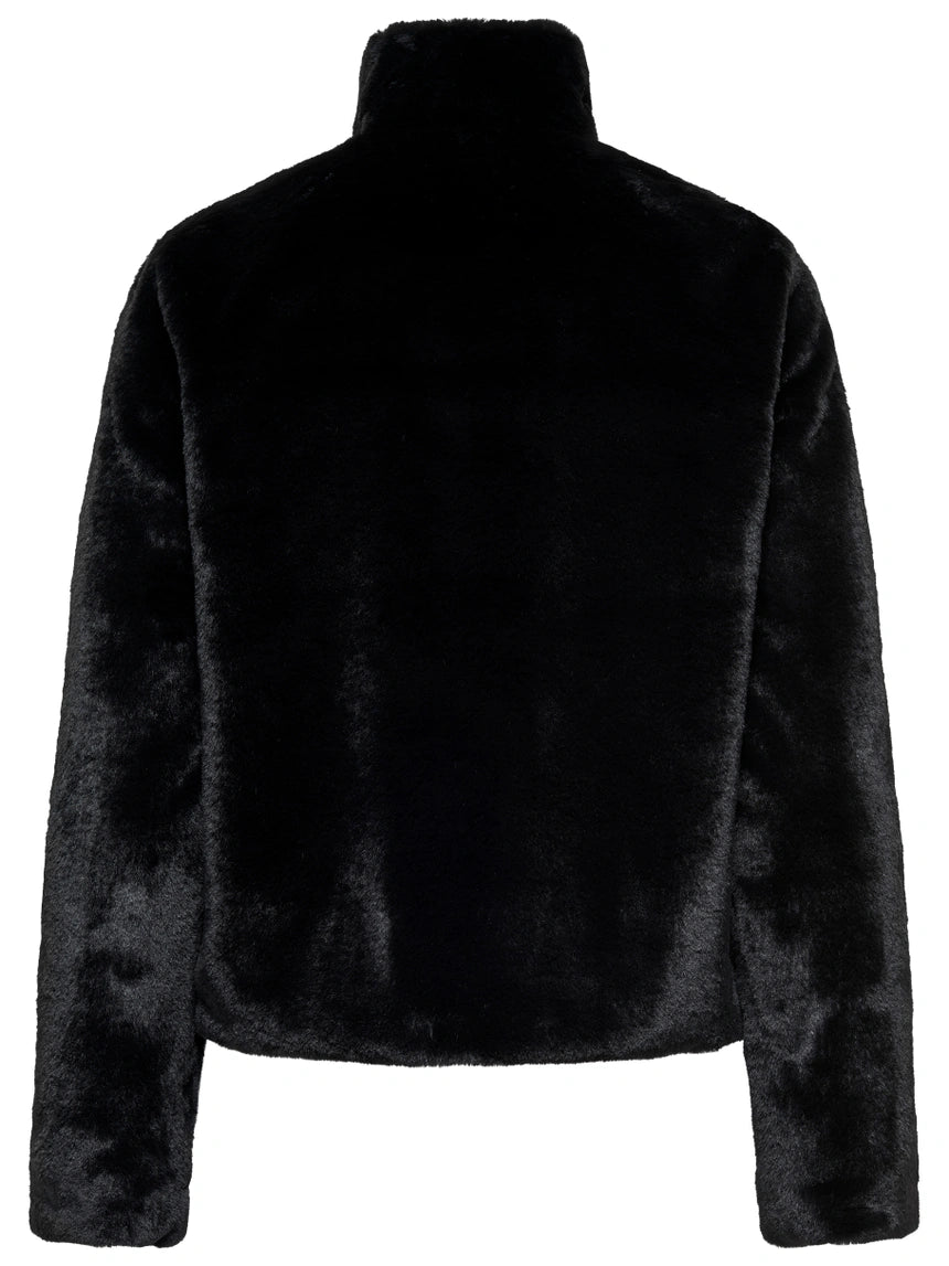 ONLY Black Faux Fur Jacket
