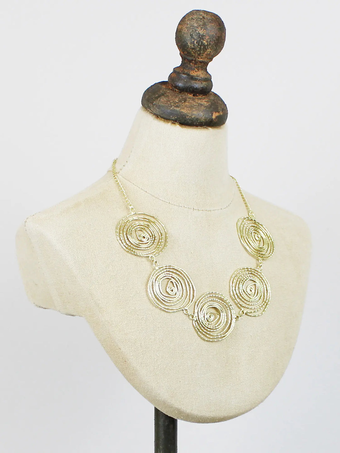Gold Swirl Necklace