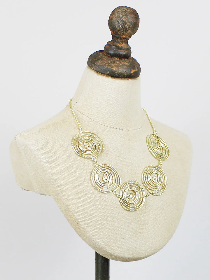 Gold Swirl Necklace